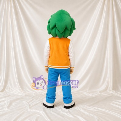 Boy Character Mascot Costume Full Body for Adults School Events