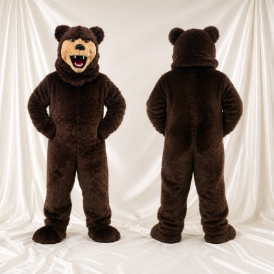 Bear Mascot Costume Full Body for Adults Outdoor Events