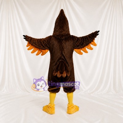 Brown Eagle Mascot Costume Full Body for Adults Sports Events