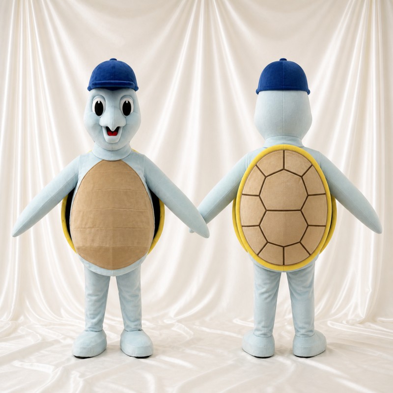 Light Blue Turtle Mascot Costume Full Body for Adults Aquariums
