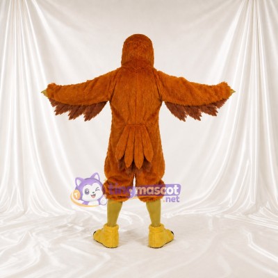 Orange Eagle Mascot Costume Full Body for Adults Sports Events