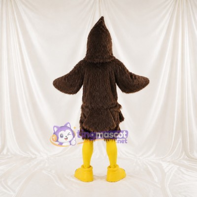 Dark Brown Eagle Mascot Costume Full Body for Adults Sports Events