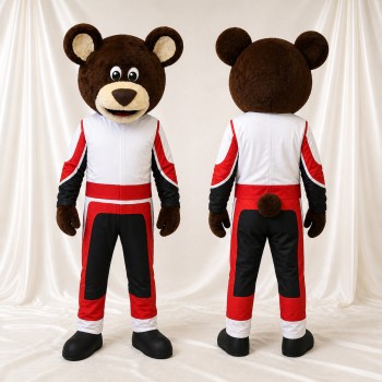 Athletic brown bear mascot costume by TingMascot
