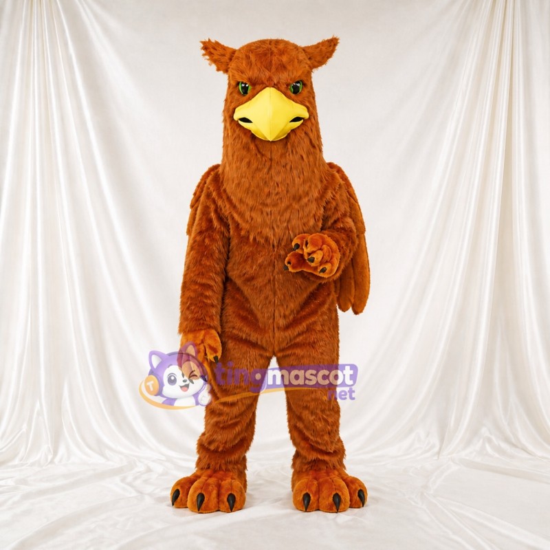 Rust Eagle Mascot Costume Full Body for Adults Sports Events