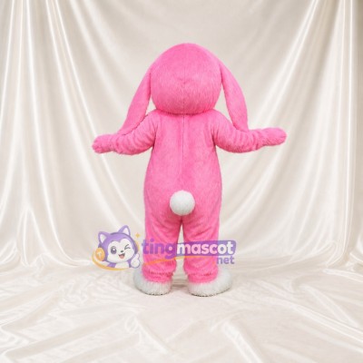Pink Rabbit Mascot Costume Full Body for Adults School Events