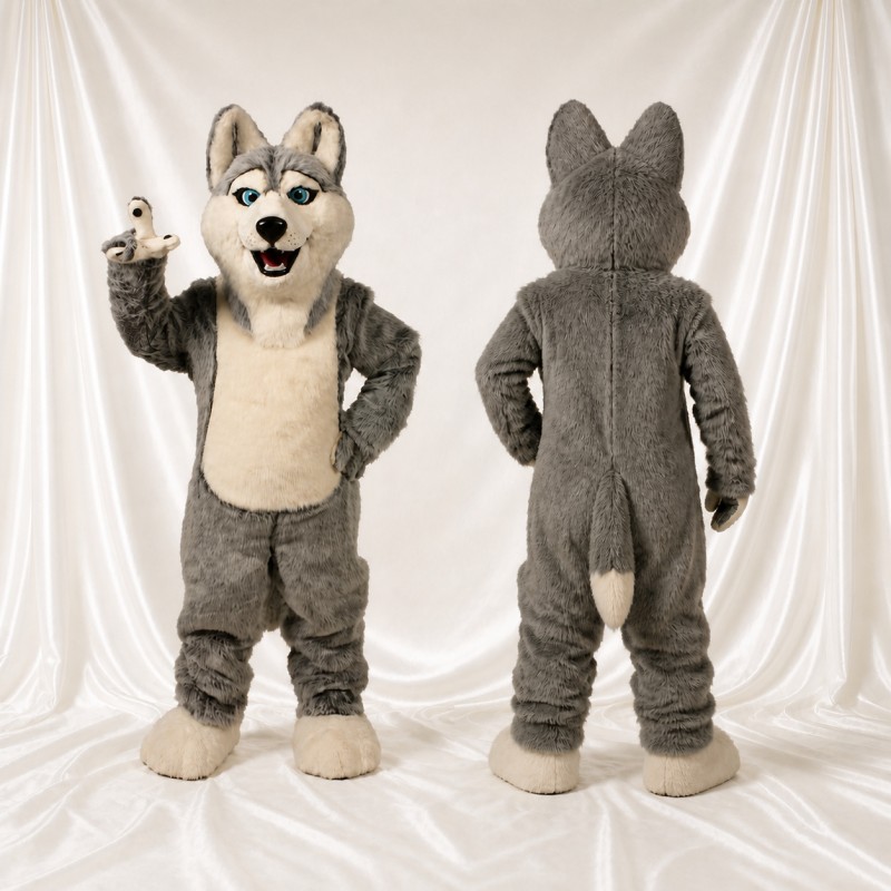 Husky Costume de mascotte intégral pour adultes Événements sportifs