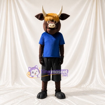 Yak Mascot Costume Full Body for Adults Sports Events