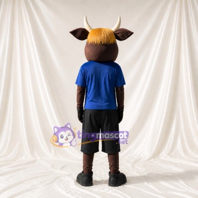 Yak Mascot Costume Full Body for Adults Sports Events