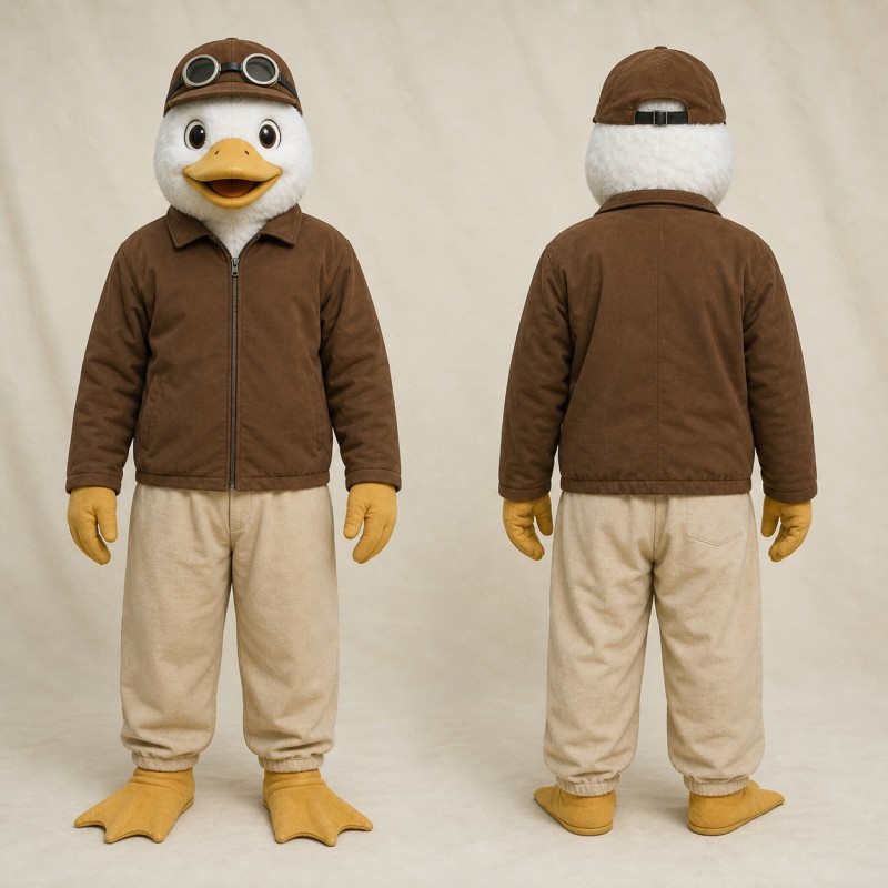 Duck Mascot Costume Full Body for Adults School Events