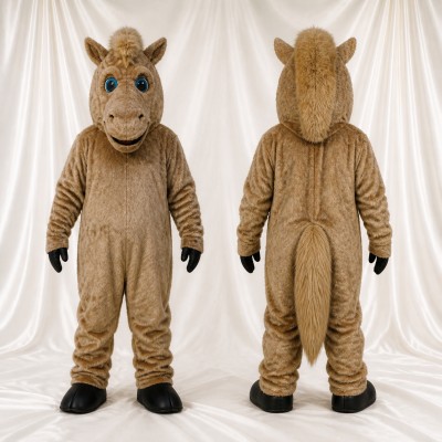 Cheval Costume de mascotte intégral pour adultes Événements gastronomiques