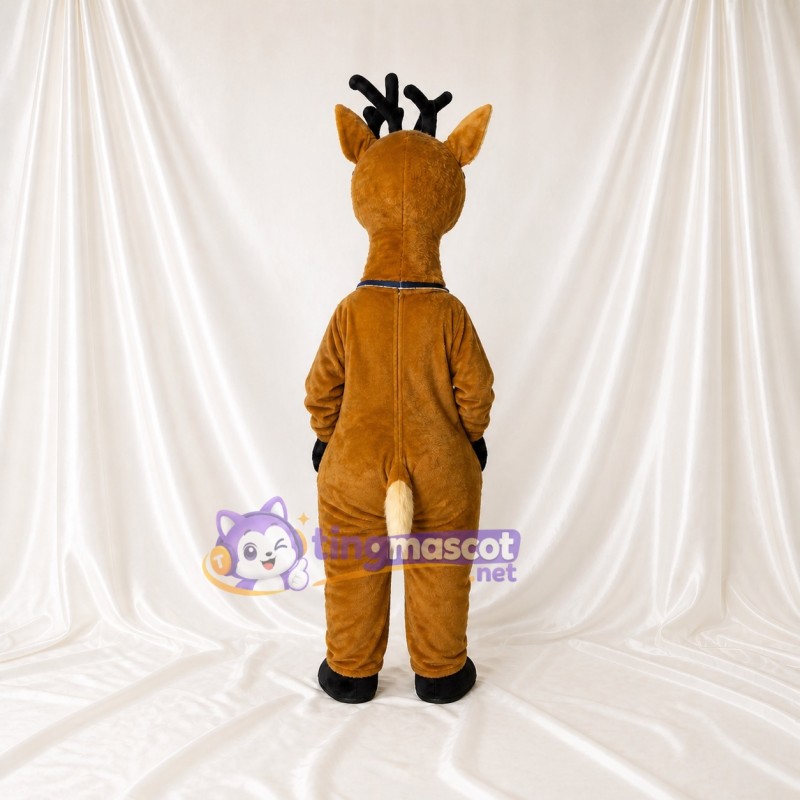 Brown Deer Mascot Costume Full Body for Adults Christmas