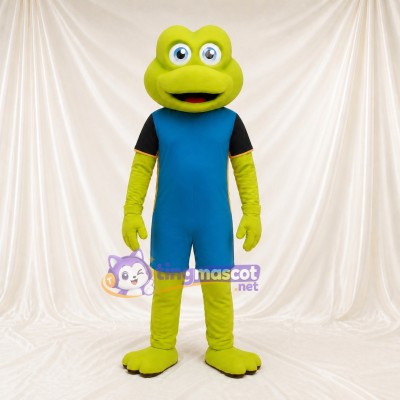 Lime Green Frog Mascot Costume Full Body for Adults Aquariums