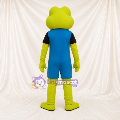Lime Green Frog Mascot Costume Full Body for Adults Aquariums