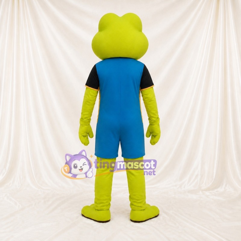 Lime Green Frog Mascot Costume Full Body for Adults Aquariums