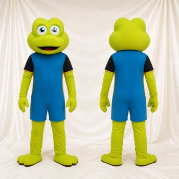 Lime Green Frog Mascot Costume Full Body for Adults Aquariums