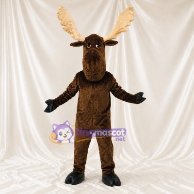 Moose Mascot Costume Full Body for Adults School Events