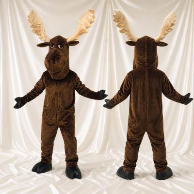 Moose Mascot Costume Full Body for Adults School Events