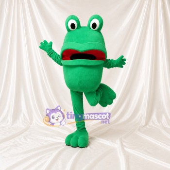 Green Frog Mascot Costume Full Body for Adults Aquariums