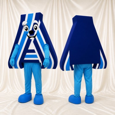 Letter A Character Mascot Costume Full Body for Adults Trade Shows