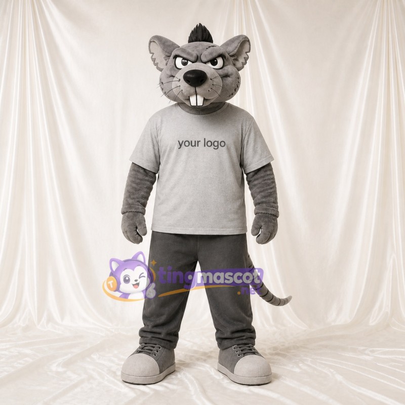 Costume de mascotte rat intégral pour adultes – événements sportifs