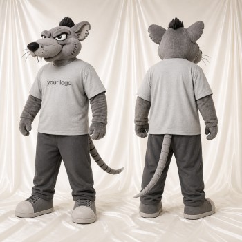 Costume de mascotte rat intégral pour adultes – événements sportifs