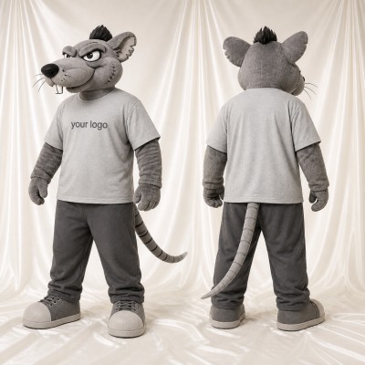 Costume de mascotte rat intégral pour adultes – événements sportifs