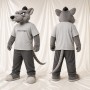 Costume de mascotte rat intégral pour adultes – événements sportifs