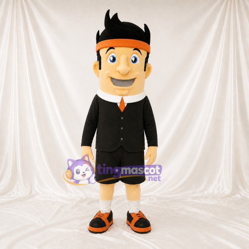 Boy Character Mascot Costume Full Body for Adults Sports Events