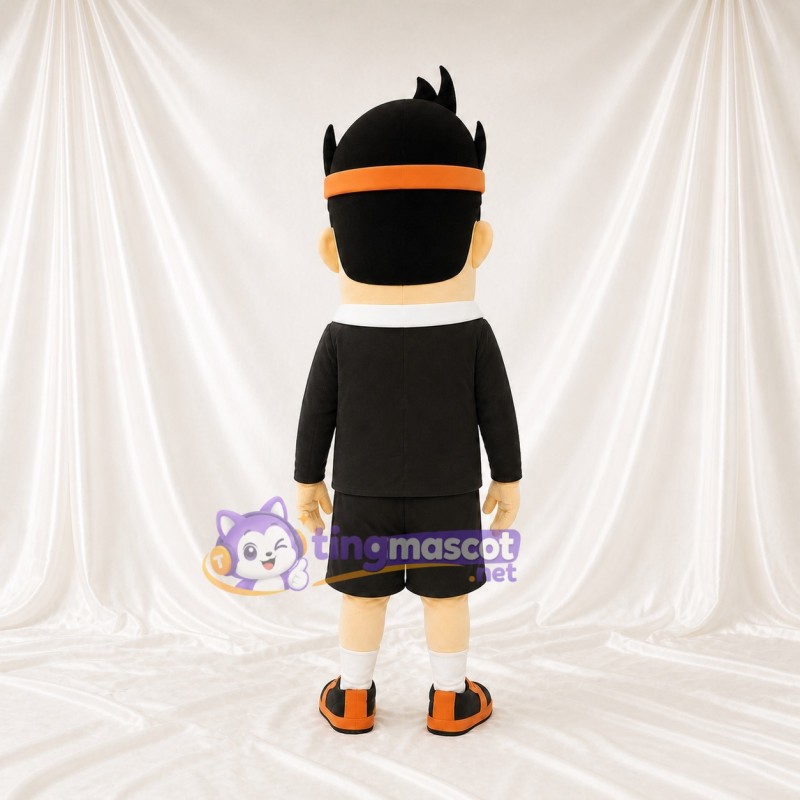 Boy Character Mascot Costume Full Body for Adults Sports Events