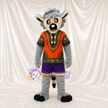 Costume de mascotte lémurien intégral pour adultes – événements de scène
