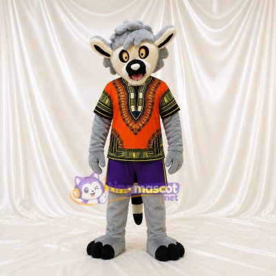 Costume de mascotte lémurien intégral pour adultes – événements de scène