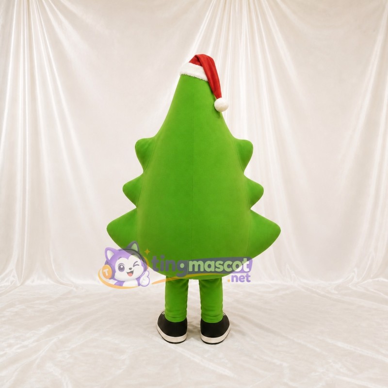 Green Christmas Tree Mascot Costume Full Body for Adults Christmas