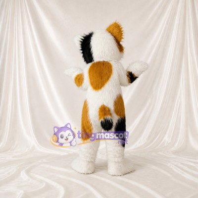 Chat blanc Costume de mascotte intégral pour adultes Événements