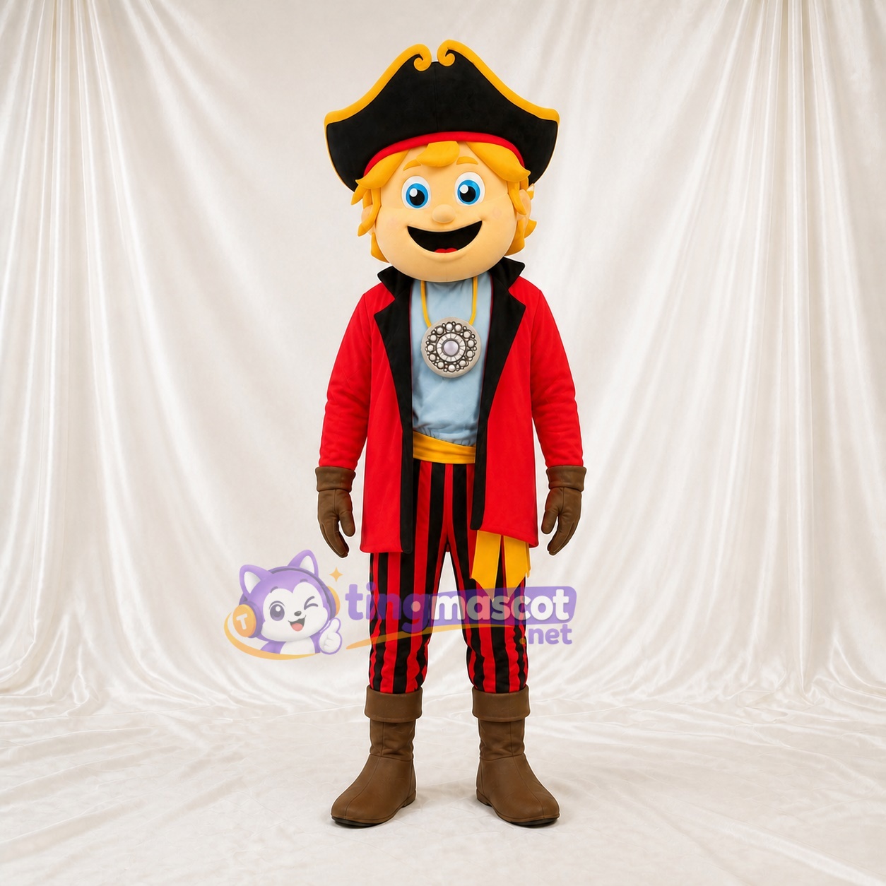Pirate Character Mascot Costume Full Body for Adults Outdoor Events Pirate Character Mascot Costume Full Body for Adults Outdoor Events