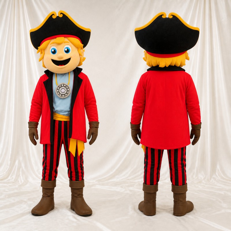 Pirate Character Mascot Costume Full Body for Adults Outdoor Events