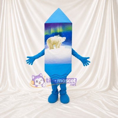 Crayon Character Mascot Costume Full Body for Adults School Events
