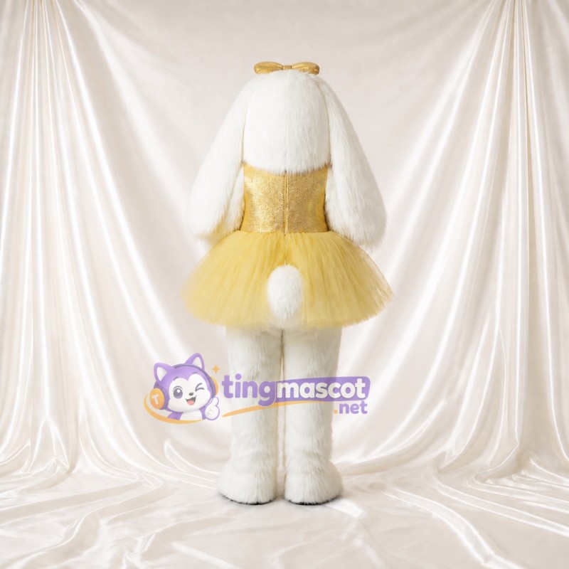 Lapin Blanc Costume de mascotte intégral pour adultes Événements de Danse