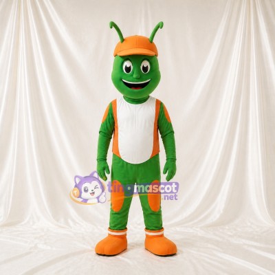 Green Grasshopper Mascot Costume Full Body for Adults School Events