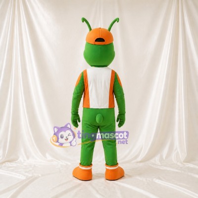 Green Grasshopper Mascot Costume Full Body for Adults School Events