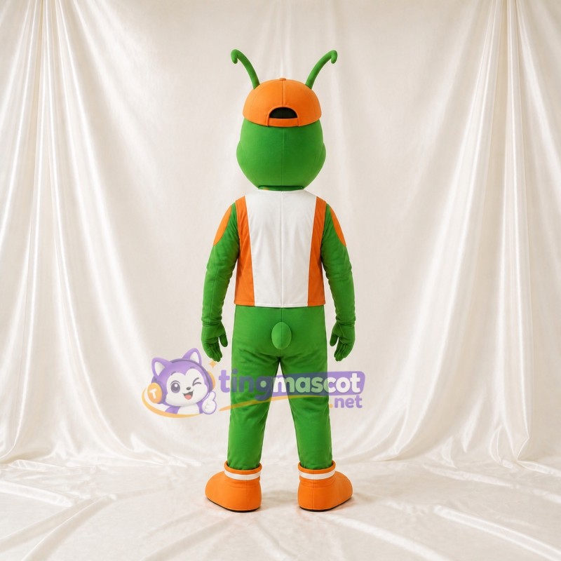 Green Grasshopper Mascot Costume Full Body for Adults School Events