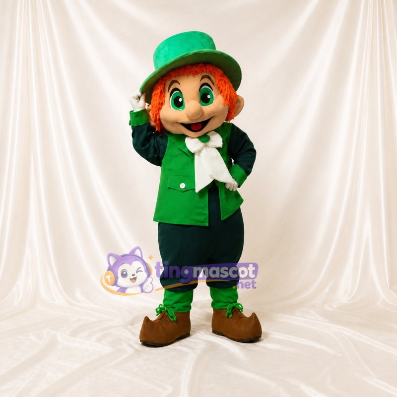 Leprechaun Mascot Costume Full Body for Adults Christmas