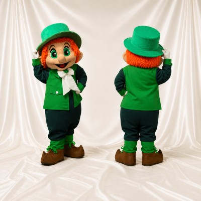 Leprechaun Mascot Costume Full Body for Adults Christmas