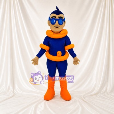 Superhero Character Mascot Costume Full Body for Adults Sports Events