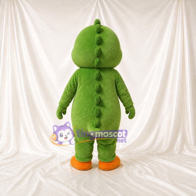 Green Dinosaur Mascot Costume Full Body for Adults School Events