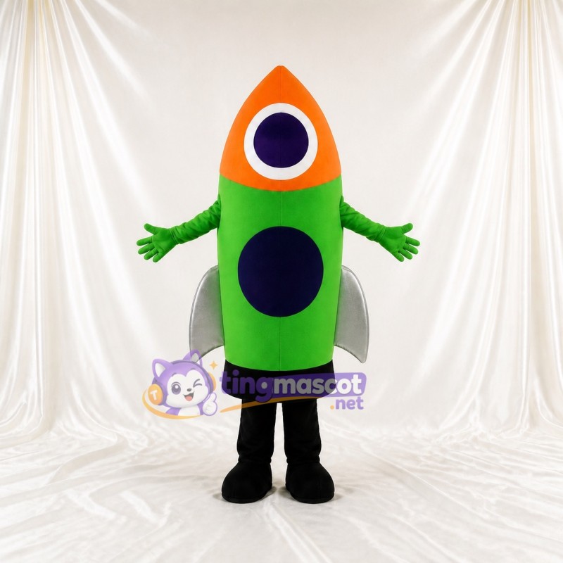 Rocket Character Mascot Costume Full Body for Adults School Events