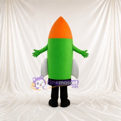Rocket Character Mascot Costume Full Body for Adults School Events