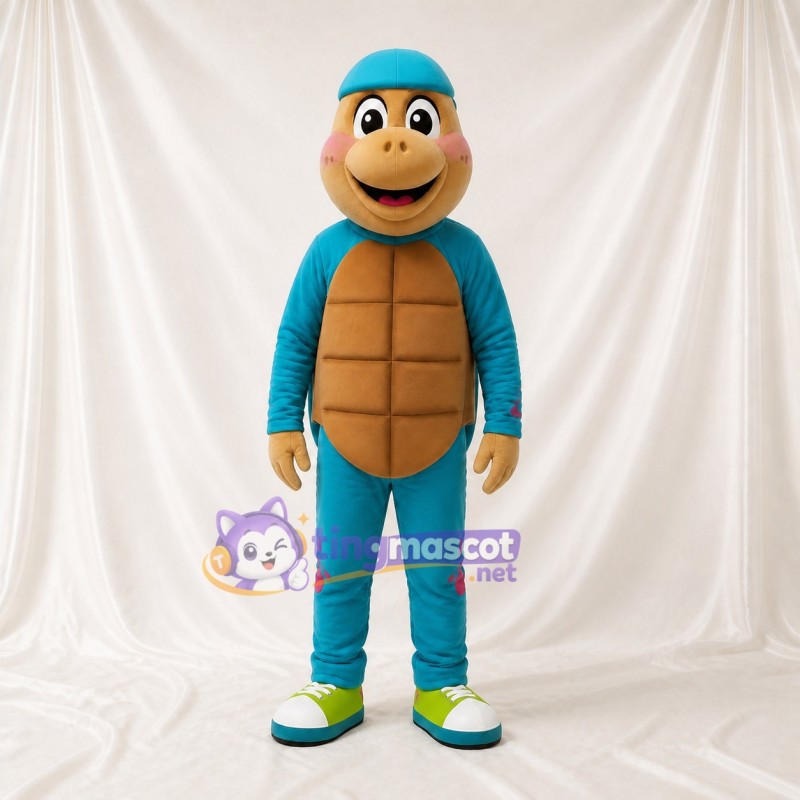 Turquoise Turtle Mascot Costume Full Body for Adults Aquariums