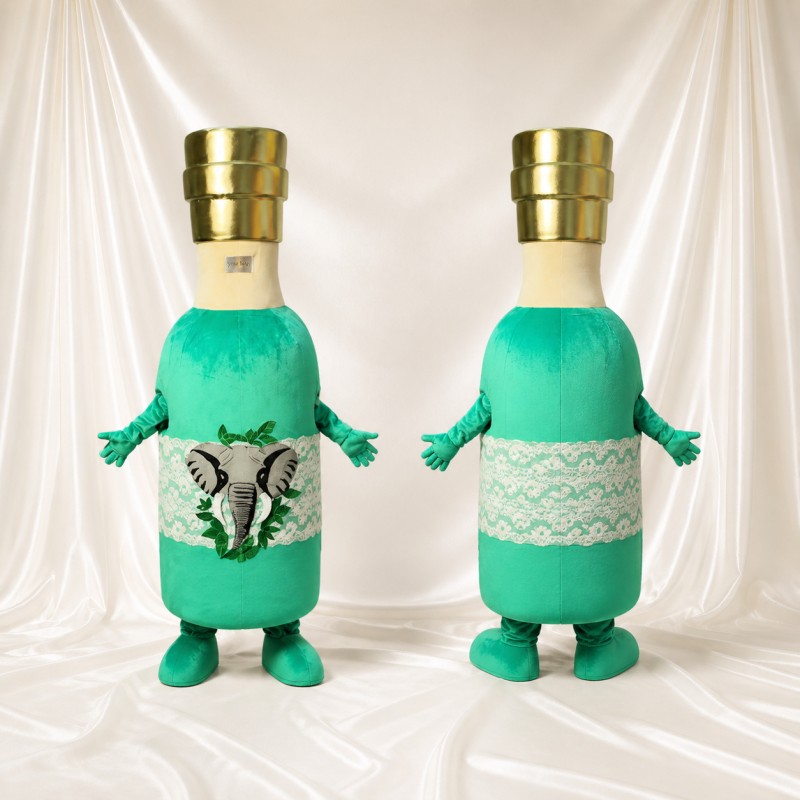 Bottle Character Mascot Costume Full Body for Adults Trade Shows
