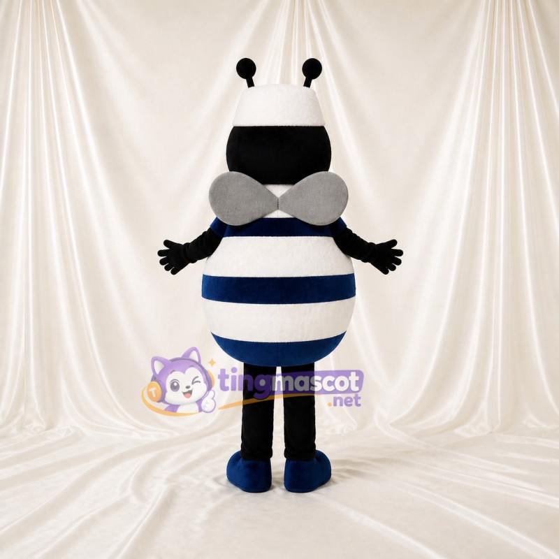 Abeille blanche Costume de mascotte intégral pour adultes Événements scolaires