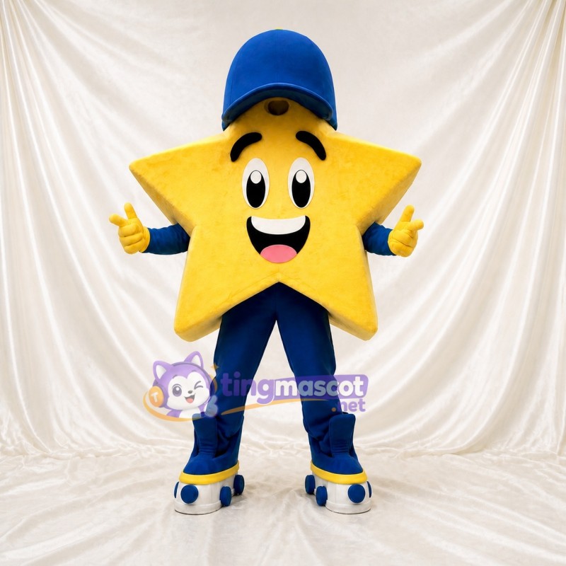 Star Character Mascot Costume Full Body for Adults School Events